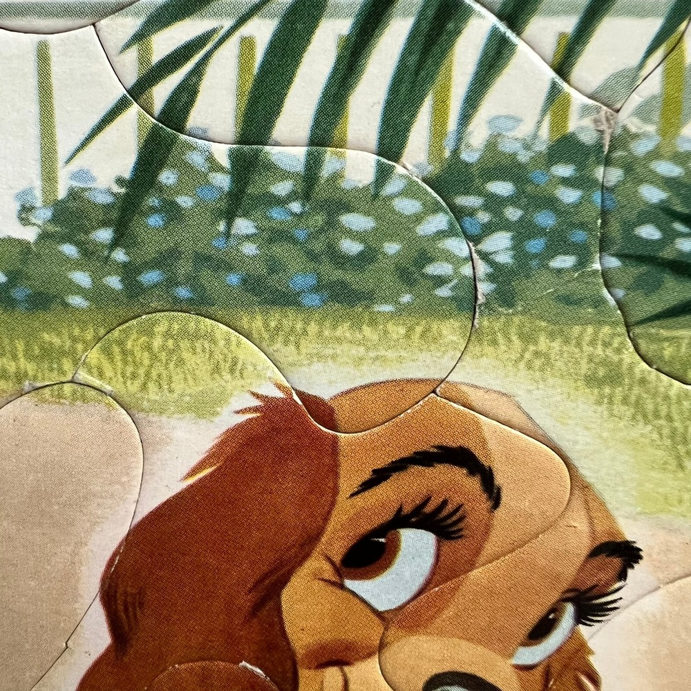 Vintage Disney Lady and the Tramp Whitman Tray Puzzle 1954 - Picture 4 of 8